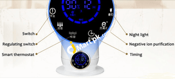 Powerdof High-Grade Intelligent Touch 4L Ultrasonic Aromatherapy Humidifier With Night Light &